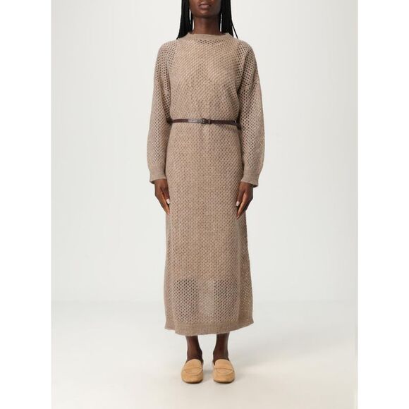 Brunello Cucinelli Dress Woman Brown